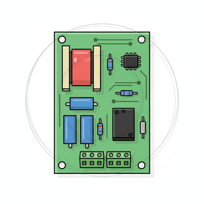 Tarjeta electronica de control de acceso para  torniquete central  DSK3B801L/M (K3B801A)