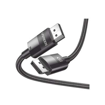 Cable DisplayPort 1.4 | Longitud 2 Metros (6.56 Pies) | Versión DP1.4 | 8K 7680×4320 a 60 Hz | Soporta 3D | HDR | Blindaje Interno Múltiple | Nylon Trenzado | Soporta 32.4Gbps