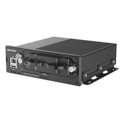 DVR Móvil 1080P (2 Megapixel) / 4 Canales TURBO + 4 Canales IP / Soporta 4G / WiFi / GPS / Sensor G / Alarmas I/O / Alimentación 9-36VCC