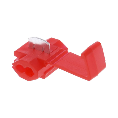 Terminal tipo almeja / 22 – 18 AWG / Rojo / Paquete de 25 piezas.