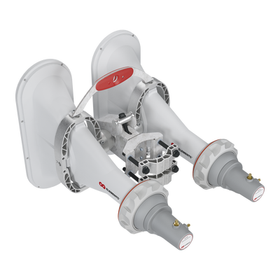 Antena Sectorial Asimétrica de 90° 5180 – 6000 MHz, 16 dBi con soporte mejorado, listas para TwisPort sin pérdida