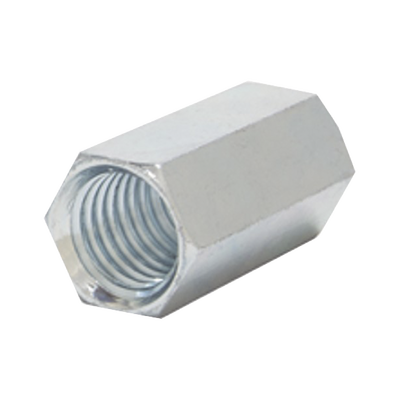 Cople hexagonal roscado cuerda maquina galvanizado de 6.5 mm (1/4″)