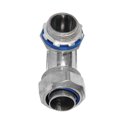Conector Curvo para tubo tipo Liquidtight de 1/2″  (13 mm). Compatible con ANC-COT12.