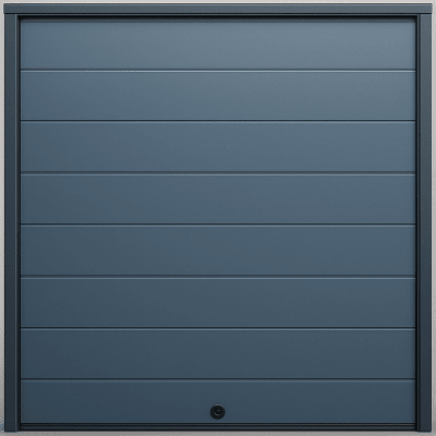 Puerta D / Garage D / Alta Calidad / Linea Central / Color GRIS /  acabdo DELUXE / 18X8 pies / AISLADA / Estilo Americana.