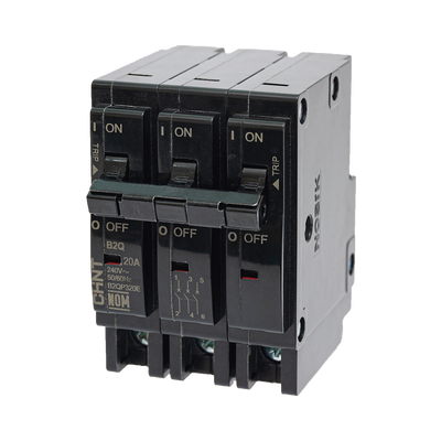 MCB – Interruptor Termomagnético Enchufable, Serie: B2Q, 3P, 40A, 240V  (SKU:1002299)