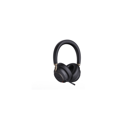 Diadema Inalámbrica BH76 Plus UC Black USB C/A de Yealink con Compatibilidad Completa para Plataformas UC y 6 Micrófonos para Voz de Alta Claridad