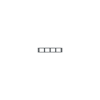 Patch Panel de Fibra Óptica, Para 8 Placas Acopladoras FAP o FMP, Color Negro, 2UR
