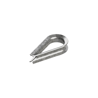 Cuello/ Guardacabo/ Rozadera para Cable de 3/8″ de Acero Galv. por Inmersión.