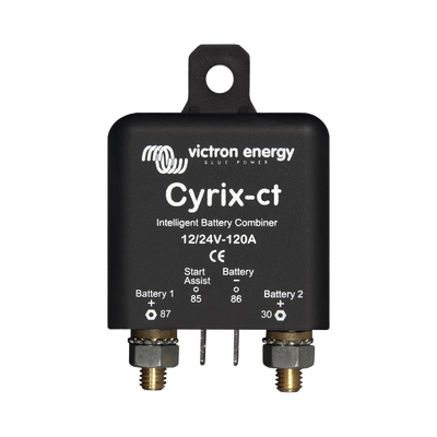 Cyrix-CT 12/24 V 120 A / Combinador Inteligente de Baterías en Vehículos y Embarcaciones