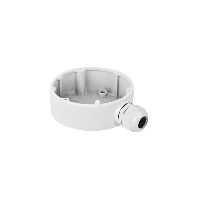 Caja de Conexiones de Exterior para Cámaras Tipo Mini Domo / IP66 / Color Blanco