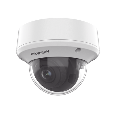Domo TURBOHD 5 Megapixel / Lente Motorizado 2.7 – 13.5 mm / IR EXIR 40 mts / TVI-AHD-CVI-CVBS / IK10 / IP67 / dWDR / 12 Vcc / 24 VCA