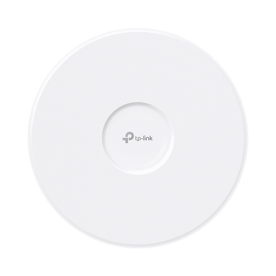 Punto de Acceso Omada / Wi-Fi 7 BE11000 MU-MIMO 2×2 / 1 Puerto 10 Gbps / Mesh Omada / Operaciones Multiencale (MLO) / Configuración por Controlador o Stand-Alone / Para Montaje en Techo/pared / Alimentación PoE+