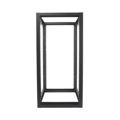 Rack Estándar 19″ de 4 Postes, Acero, 24 Unidades, Profundidad Ajustable.