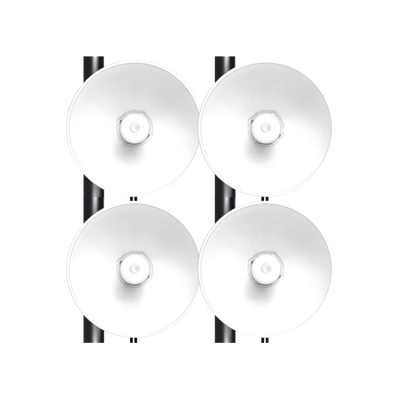 Kit de 4 radios FORCE4625 de alto Desempeño / Wi-Fi 6E / Hasta 1 Gbps / 5925 – 7125 MHz / Antena Integrada 25 dBi