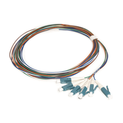 Kit de 6 Pigtails con Conector LC, Multimodo 50/125 OM4, 900um, de 1 Metro (3.28 Pies)