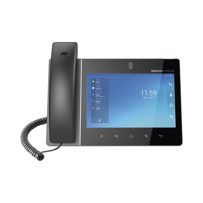 Teléfono IP Android 11, 16 líneas SIP con 16 cuentas, pantalla táctil  8″, puertos Gigabit, Wi-Fi, Bluetooth, PoE, codec Opus, IPV4/IPV6 con gestión en la nube GDMS