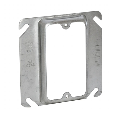 Sobretapa Cuadrada Galvanizada  de 4″, realce de 1/2″.
