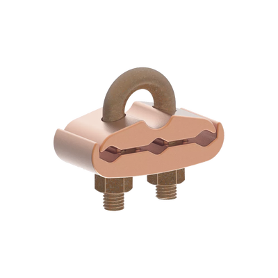 Conector Mecánico para 3 Cables para Calibre 2/0 AWG – 250 KCMIL a Tubería de 3/8″ o Varilla 5/8″ – 3/4″.