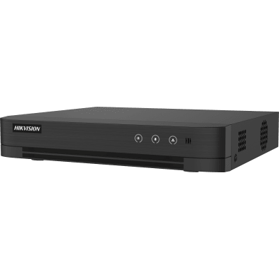 DVR 16 Canales TURBOHD + 8 Canales IP / 5 Megapixel Lite – 3K Lite / Audio de Dos Vías por Coaxitron / ACUSENSE (Evita falsas alarmas) / 1 Bahía de Disco Duro / Salida de Video en Full HD