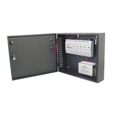 Controlador de Acceso 4 Puertas / 20,000 Huellas 30,000 Tarjetas / ADMS PUSH / TCP/IP / Gabinete y Fuente 12V 5A