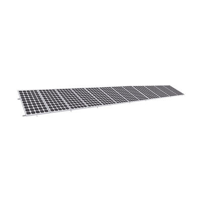 Montaje para Panel Solar, Riel «8» de 5400mm para Módulos con Espesor de 35mm, Velocidad de Viento Máx. 136km/h (20° a 45°)
