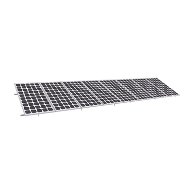 Montaje para Panel Solar, Riel «8» de 5400mm para Módulos de 550 a 660w con Espesor de 35mm, Velocidad de Viento Máx. 136km/h (20° a 45°)