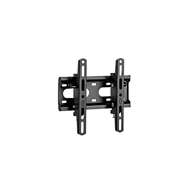 Soporte de Pared con Inclinación para monitores hasta 43″|Compatible VESA 75×75 a 200×200 | Capacidad de Carga 45 kg | Separación de la pared 53 mm | Fabricado en acero | Color Negro