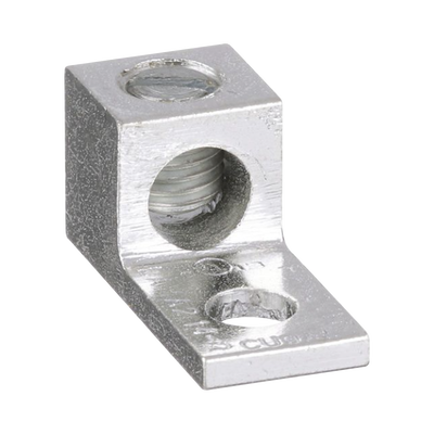 Conector Mecánico de Aluminio, de Un Orificio 1/4″ y Un Barril, para Cable de 14 a 2 AWG. 1 Pieza