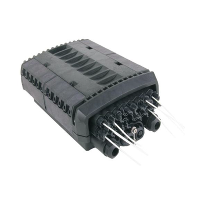 Caja de Distribución de Fibra Óptica para 24 Empalmes con 16 Acopladores SC/APC. Enterrado Directo, IP68, Splitter 1×8 Incluido con Conectores SC/APC