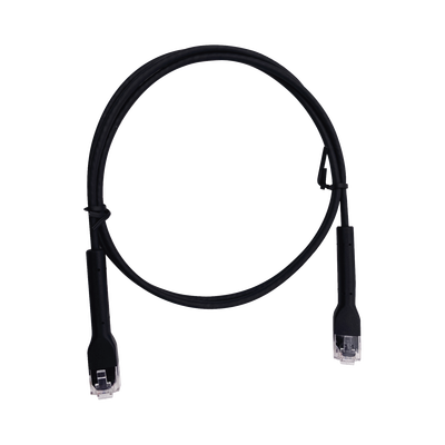Mini Patch Cord Cat6 Ultra Slim 5 Metros (16.40 Pies) Negro ? Ahorra Espacio sin Organizadores, con Bota Flexible