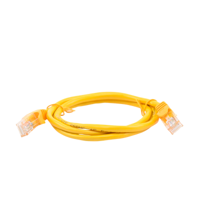Cable de Parcheo UTP Cat5e – 1 Metro (3.28 Pies) – Amarillo