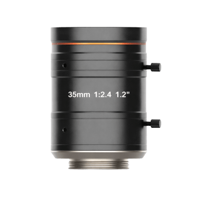 Lente FA para Machine Vision / 25 Megapíxeles / Distancia Focal 35 mm F2.4 / Montura C / Imagen Ø19.3 mm (1.2″) / Distorsión 0.02% / Amplio Rango de Distancia de Trabajo / Compatible con Visible e Infrarrojo Cercano