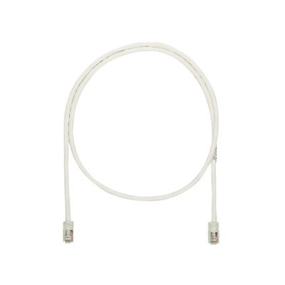 Cable de Parcheo UTP Categoría 5e, con Plug Modular en Cada Extremo – 1 Metro (3.28 Pies) – Blanco Mate