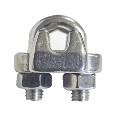 Nudo/ Perro/ Abrazadera Acero Forjado para Cable de 3/8″, Acero Inoxidable.