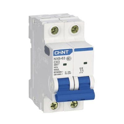 Pastilla para Riel Din, 2 Polos, 40 Amp, Vca:110/415v, 10kA, Catálogo: NXB632PC40.