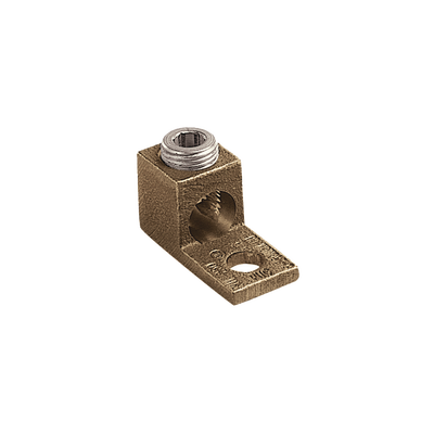 Terminal Tipo Lengüeta Recta de Cobre, Cal. 8 a 1/0 AWG, Orificio para perno de 5/16″ (7.9mm)
