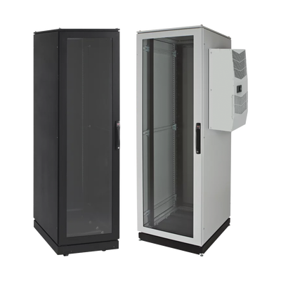 Gabinete de Telecomunicaciones ProLine V/D, 600 mm de Ancho, 1000 mm de Profundidad, Compatible Con Aire Acondicionado Tipo G52, NEMA 12, 42 UR, Color Negro
