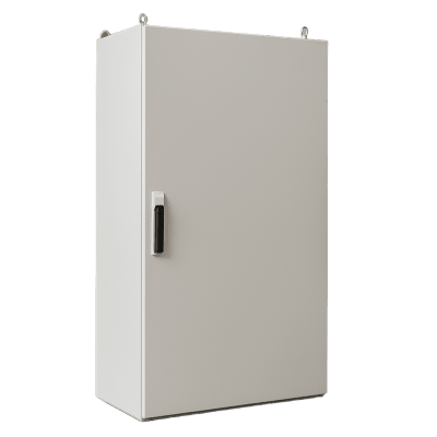Gabinete de Acero IP55  (800 x 1600 x 400 mm) con Placa Trasera Interior Metálica