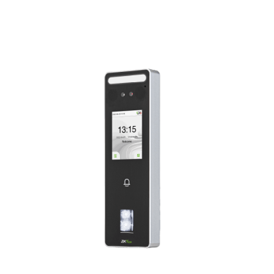 Terminal Biométrica Facial / 500 Rostros 3,000 Huellas / Pantalla 2.4″ / IP65 / ADMS / ZKBio Zlink