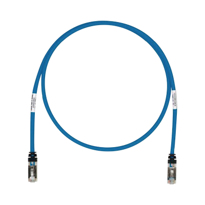 Patch Cord Cat6A, Blindado S/FTP, CM/LS0H, 3.05 Metros (10 Pies), Color Azul