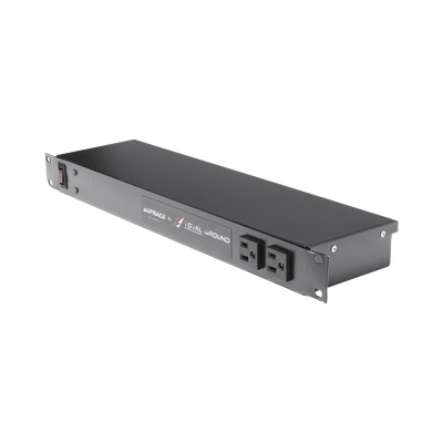 Tomacorriente de 10 contactos para 120 Vca con Supresor de picos tipo «A» de 40 kA, Diseñado para Montaje en Rack de 19″.