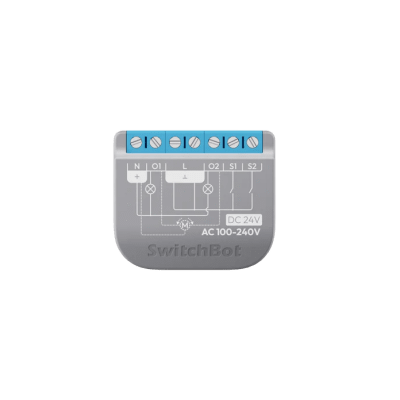 Relay Switch Inteligente 2 Canales / WiFi + BLE / Medición Consumo / 10A por Canal / Protección Sobrecarga / Compatible Matter / 42 x 36 x 16 mm (1.7 x 1.4 x 0.6 in)