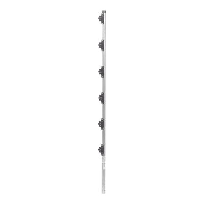 Poste con 6 Aisladores de PASO  para Cerca Electrificada. Tubo Galva. de 1.4m, cal. 18 de 1″ Diam. (Sin pintar).