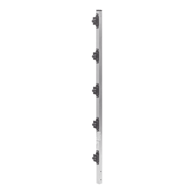 Poste de Paso de 1m para Cerca Electrificada de PTR Cuadrado de Aluminio de 1″ de lado con 5 Aisladores Instalados.