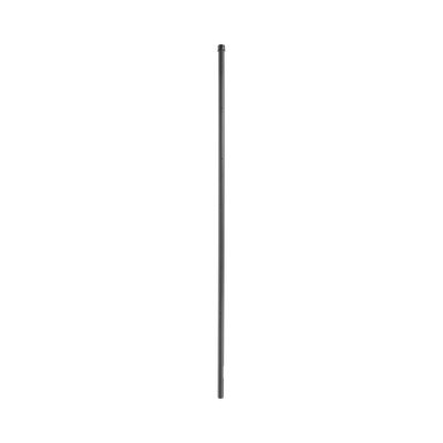 Poste de ESQUINA para Cerca Electrificada. Tubo Galva. de 1.4m, cal. 18 de 1″ Diam. + Pintura Negra, ideal para 6 Aisladores