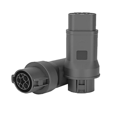 Adaptador de Conector EV Tipo 1 a Tipo 2