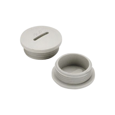 Tapón roscado de 3/4″ para caja cuadrada a prueba de intemperie.