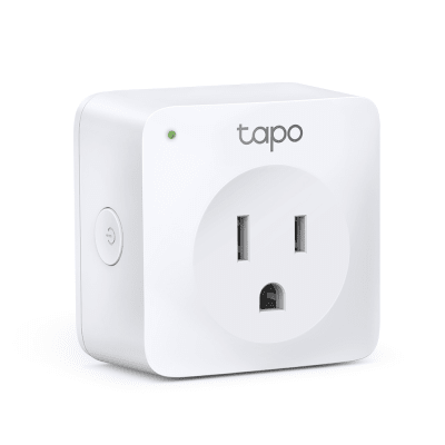 Mini tomacorriente inteligente Wi-Fi, 100 – 120V~, 50/60Hz, 15.0A, compatible con Amazon Alexa y Google Assistant, color blanco.