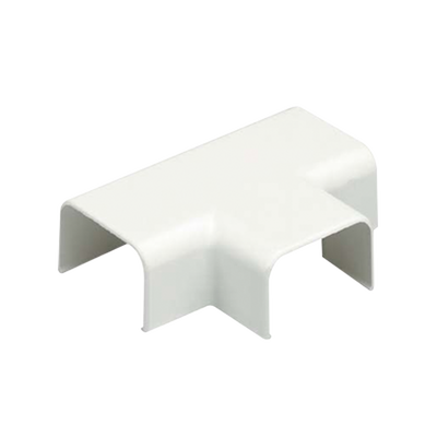 Accesorio en «T», para uso con canaleta LD10, material ABS, Color Blanco Mate