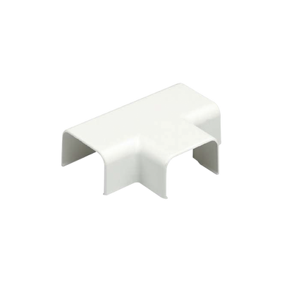 Conexión en «T», para uso con canaleta LD5, material ABS, Color Blanco Mate